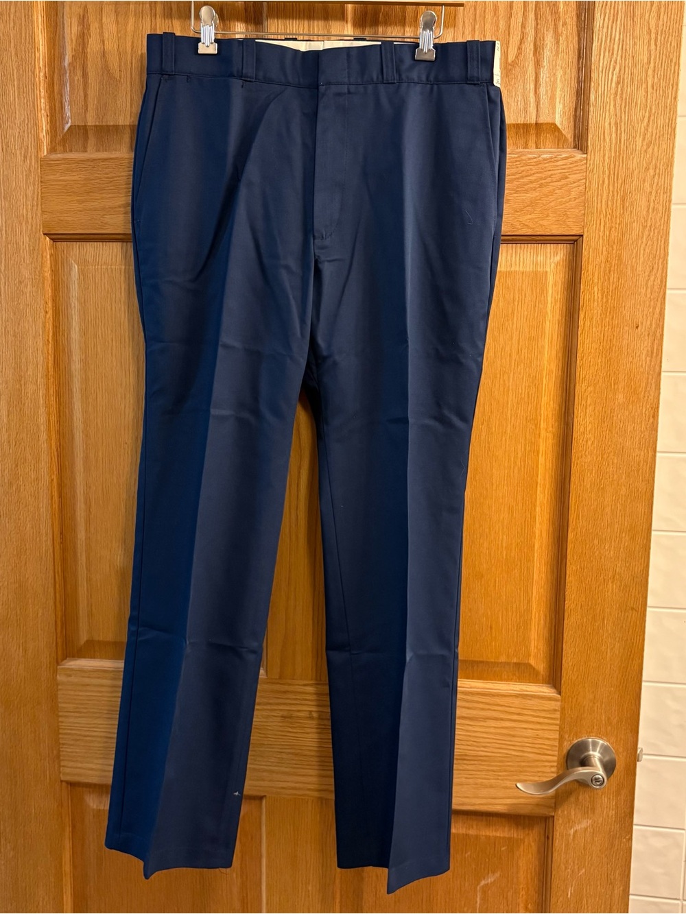 Vtg Sears Fieldmaster Perma Prest Regular Fit Blue Chino Pants Size 34X30 NWT